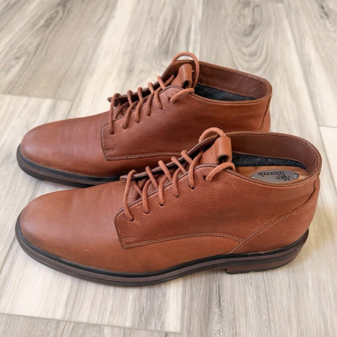 Cole Haan Men’s Brown Leather Chukka Ankle Boots Lace Up Round Toe US 7 M