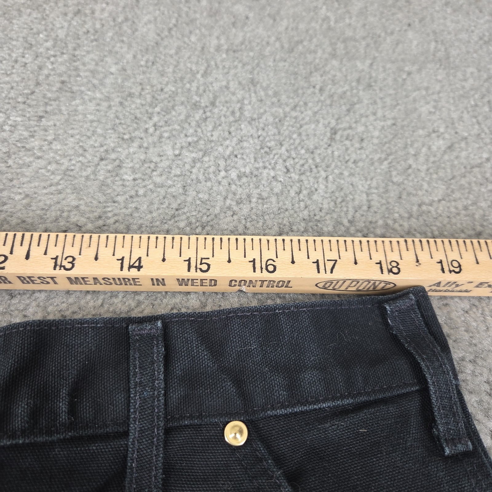Carhartt Black Double Knee Work Pants Mens 38X34 Mens Original Fit Union Made