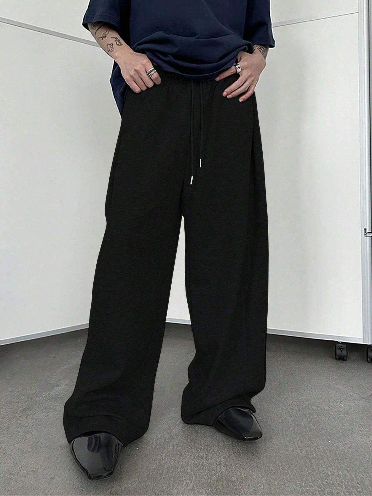 Manfinity Men’s Loose Fit Drawstring Sweatpants – Wide Leg, Baggy, Perfect Gift