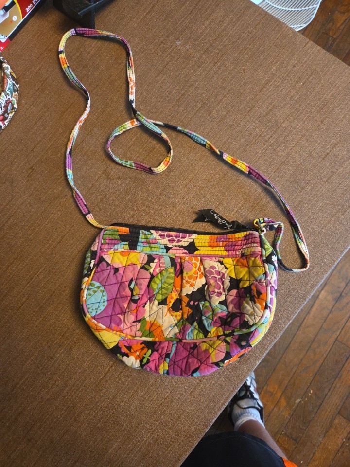 Vera Bradley VaVa Bloom Crossbody Hipster Purse Handbag Adjustable Strap Floral