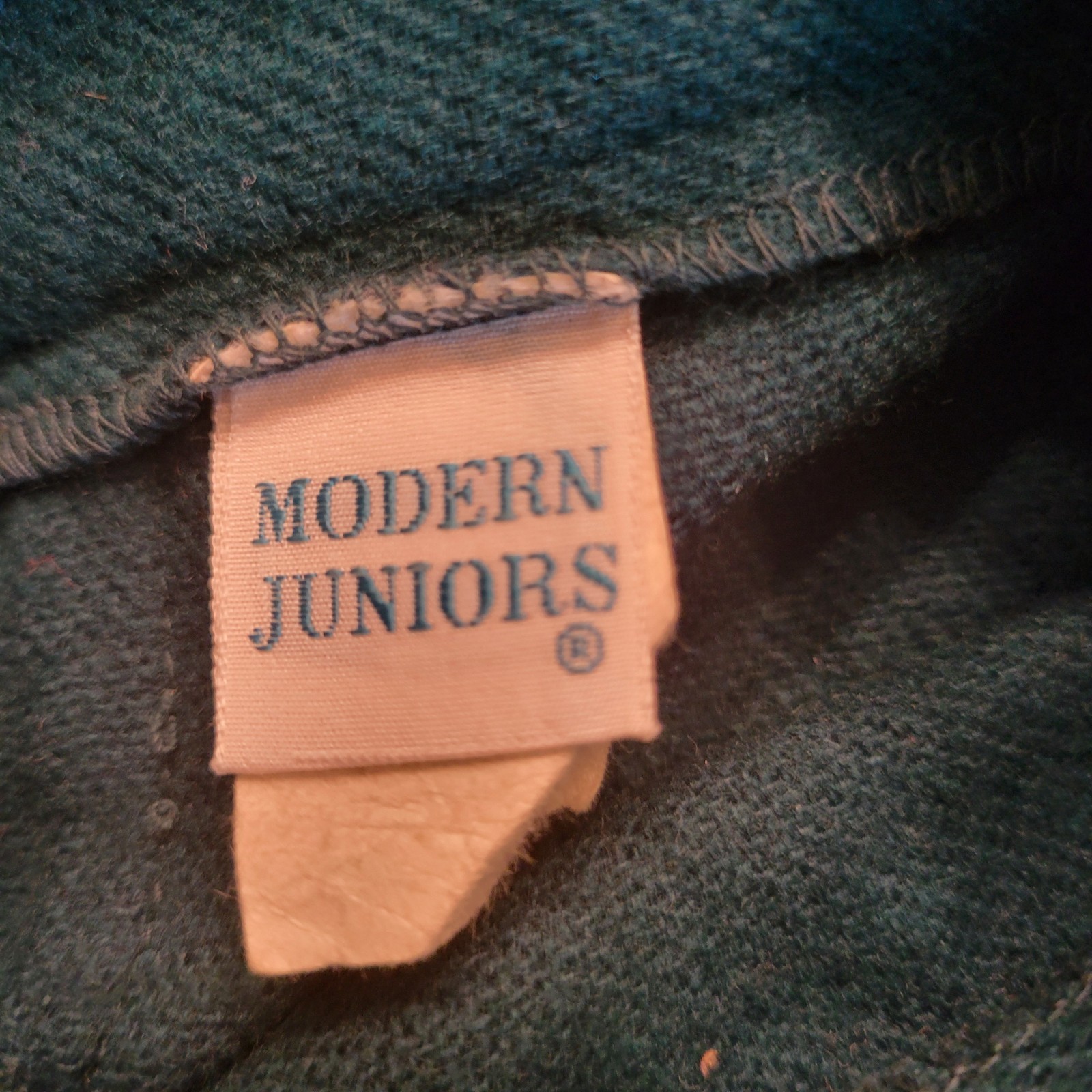 Vintage 1970s Green Modern Juniors Flared Bell Bottom Pants size 11