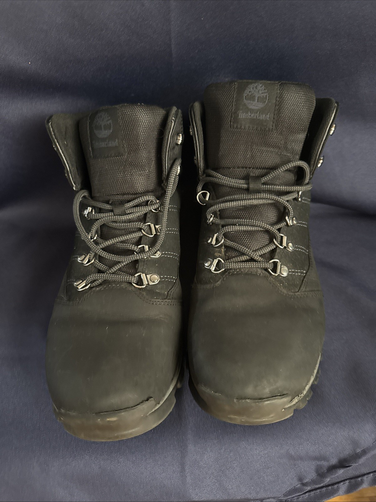 Timberland Rangeley Mid Hiker Leather Black Men’s Hiking Boots 9811R Size 11.5