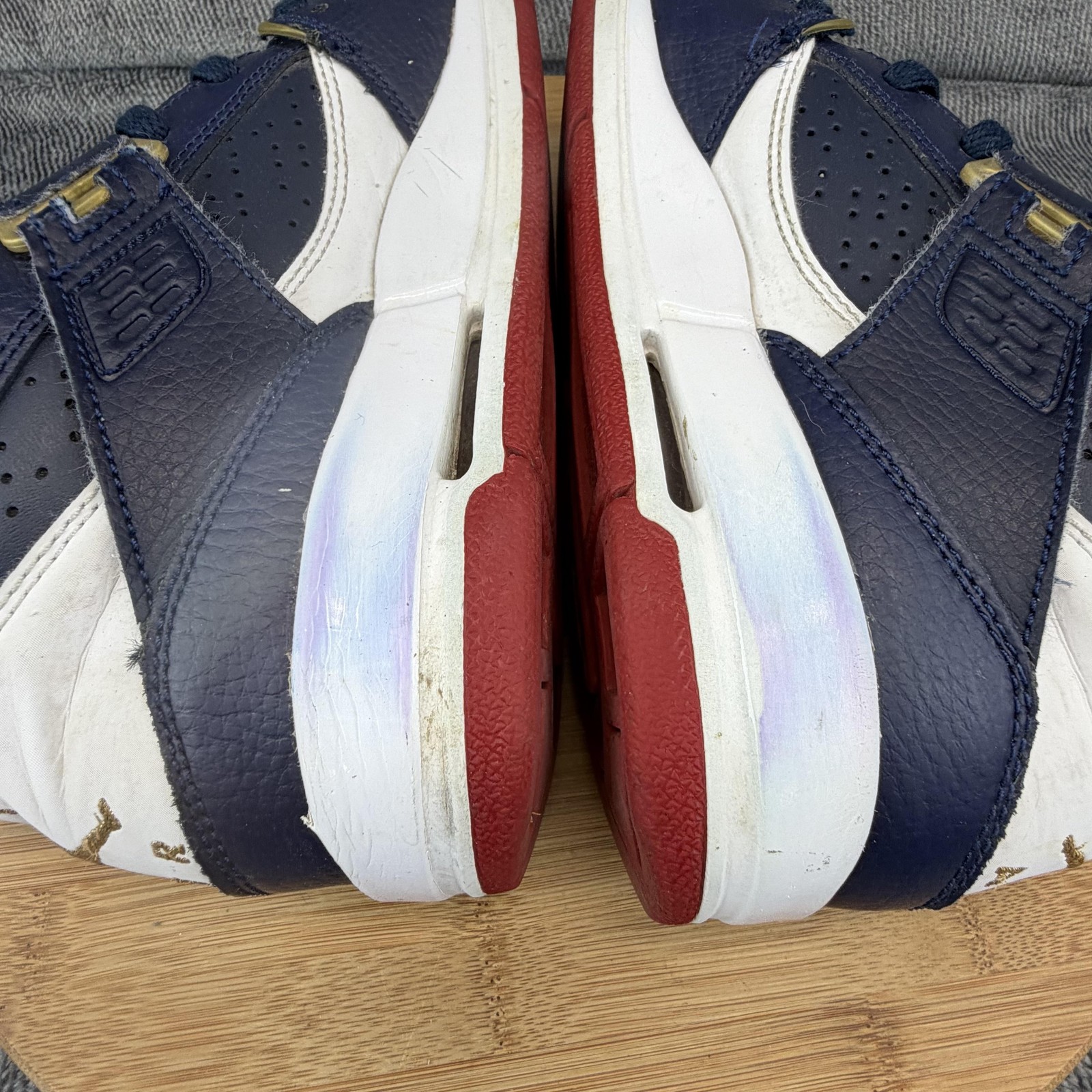Jordan Flight Shoes Boys Size 4.5Y Blue White Basketball Sneakers CZ8768-400