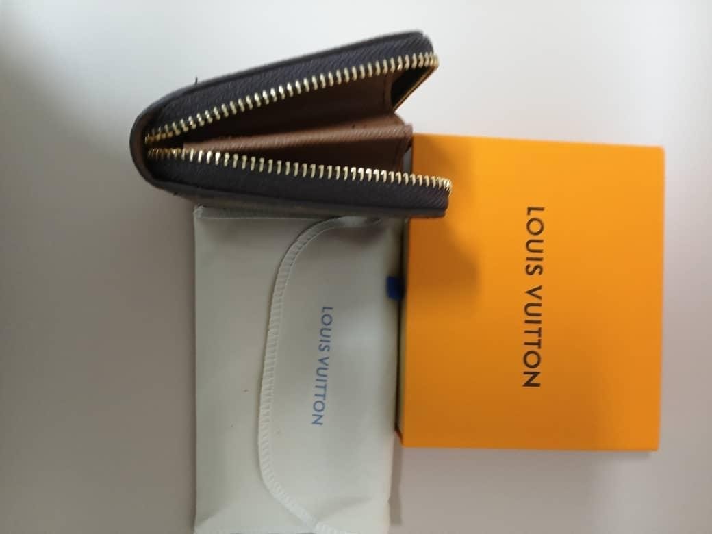 Louis Vuitton Monogram Zippy Zip Around Wallet Coin Purse Brown