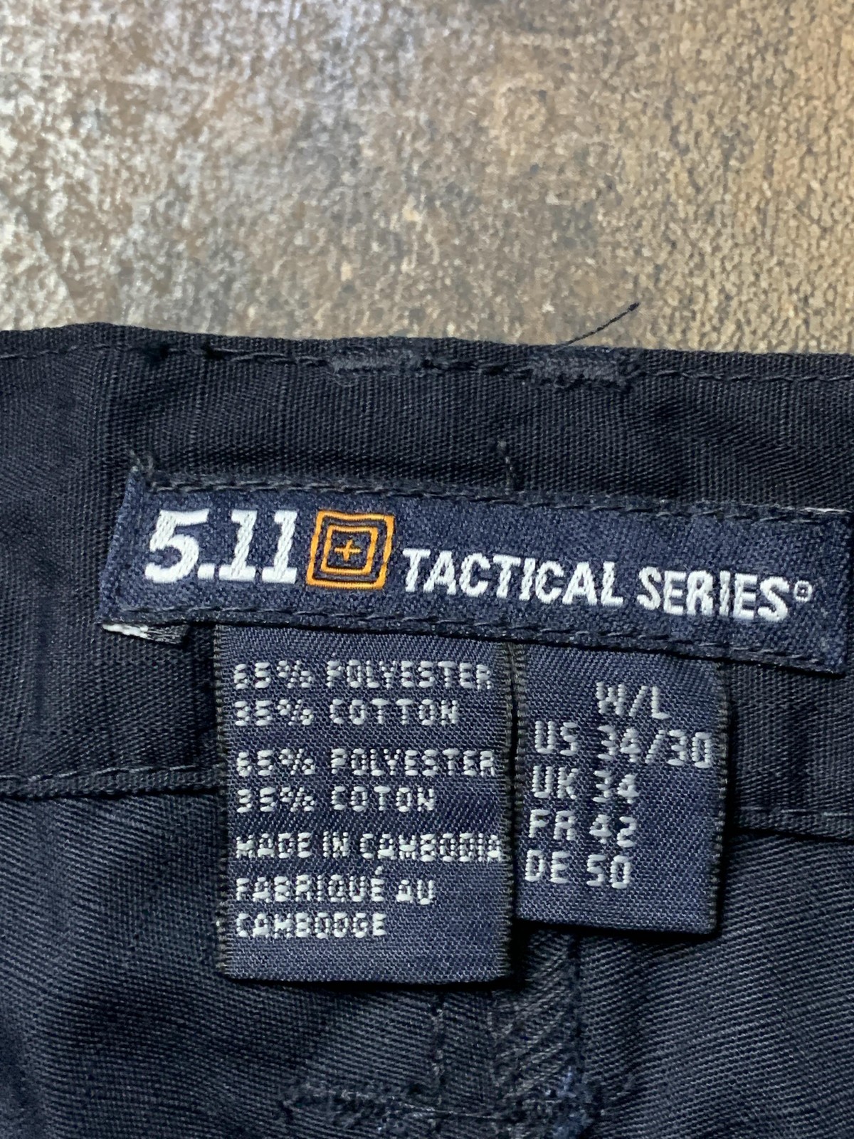 5.11 Tactical Pants Mens 34×30 Blue Taclite Pro Cargo Elastic Waist Work Ripstop