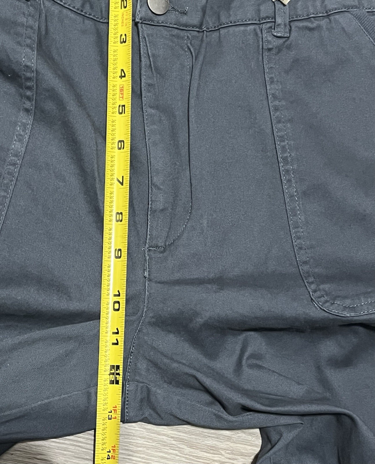 NEW Democracy Size 14P Ab solution Skyrise Utility Pants gray Cargo Slimming
