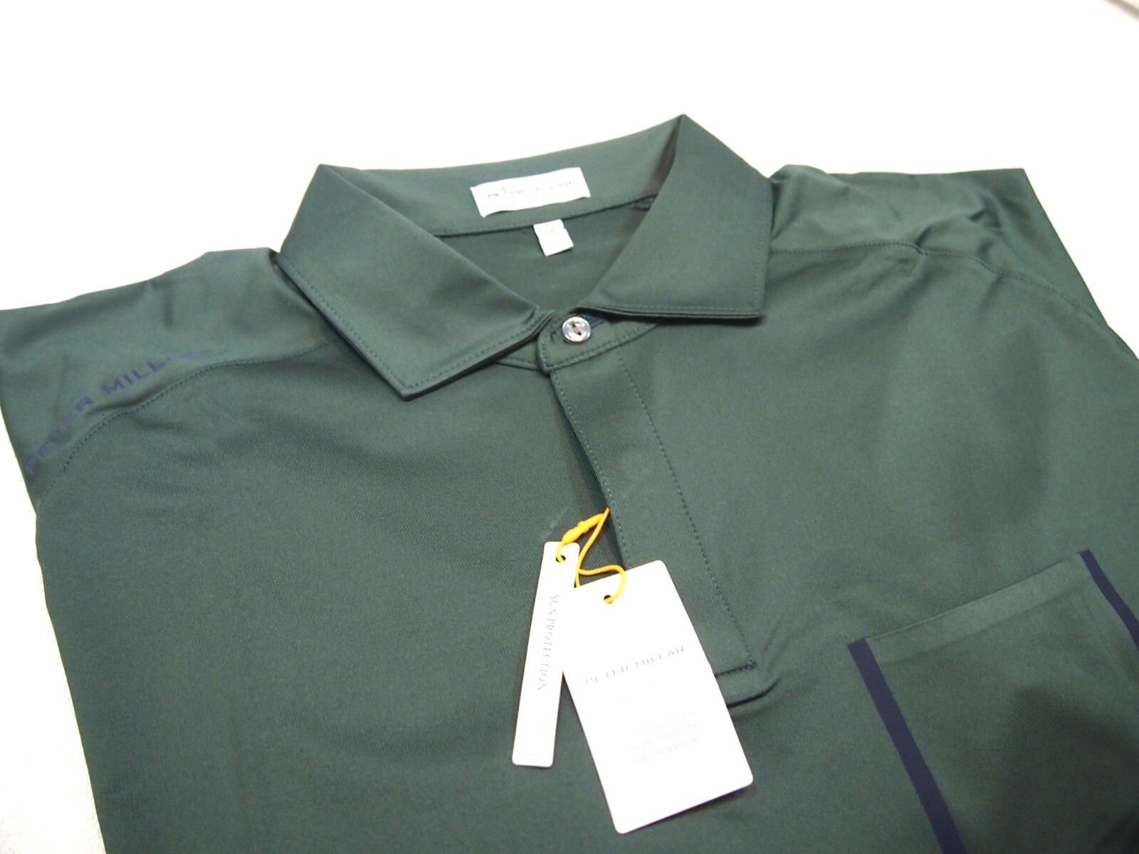 Peter Millar Performance Fabric Forge Jersey Polo Golf Shirt NWT XL $98 Balsam