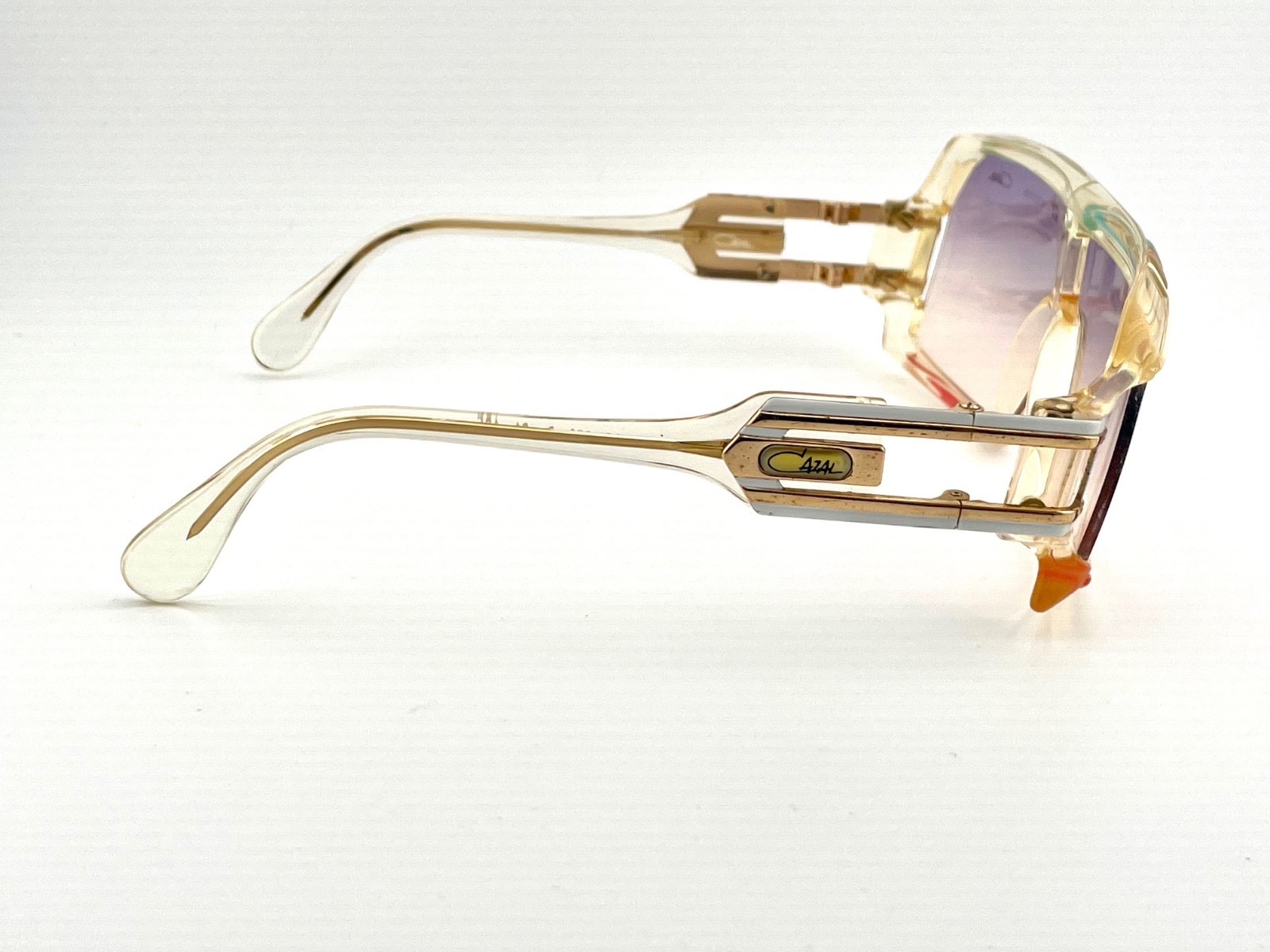 vintage CAZAL 858 col 253 clear sunglasses W.Germany 1980s MC Hammer Hip Hop Boy