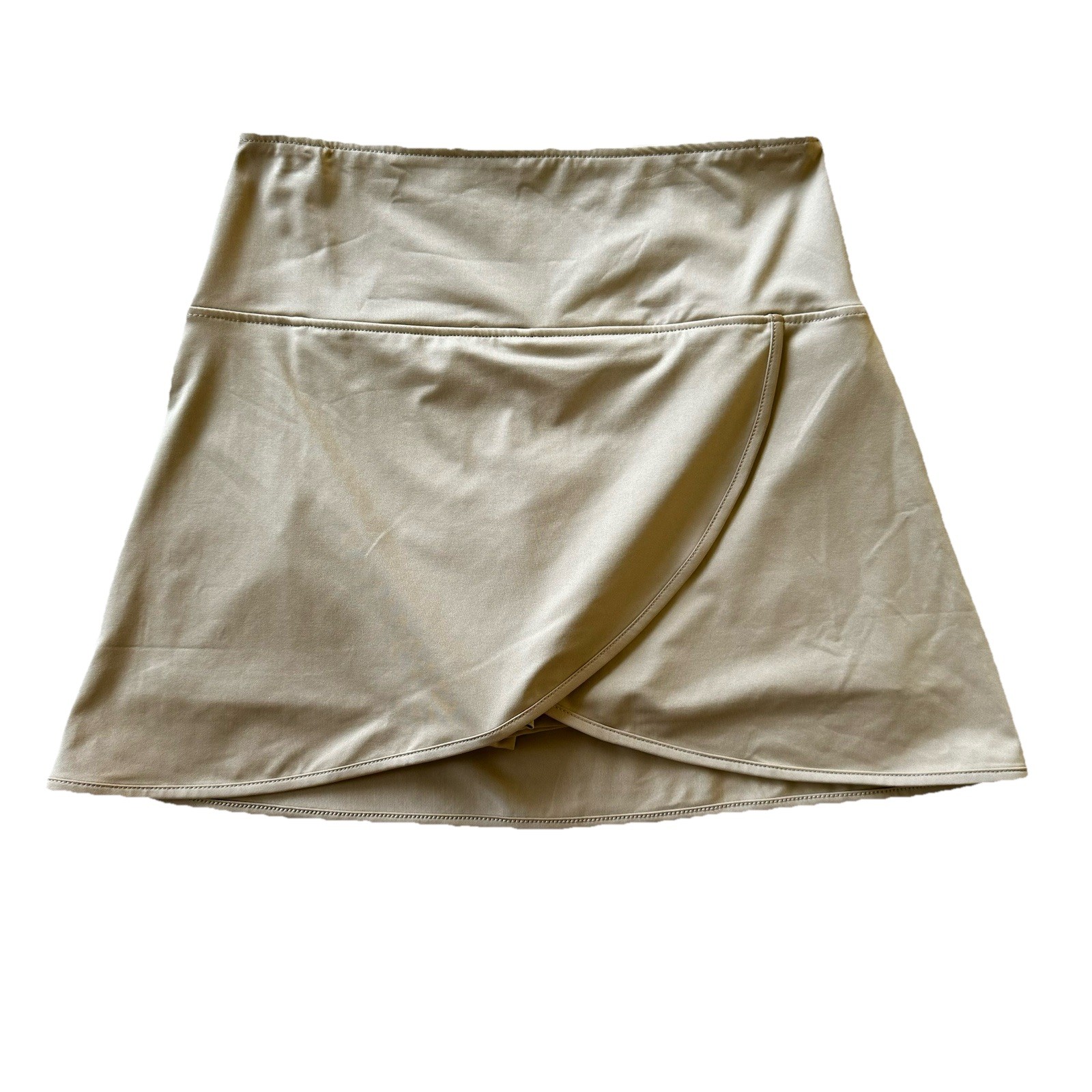 Ana Clare Active Morgan Skort Khaki Faux Wrap Pull On Pocket Size XS – NWT