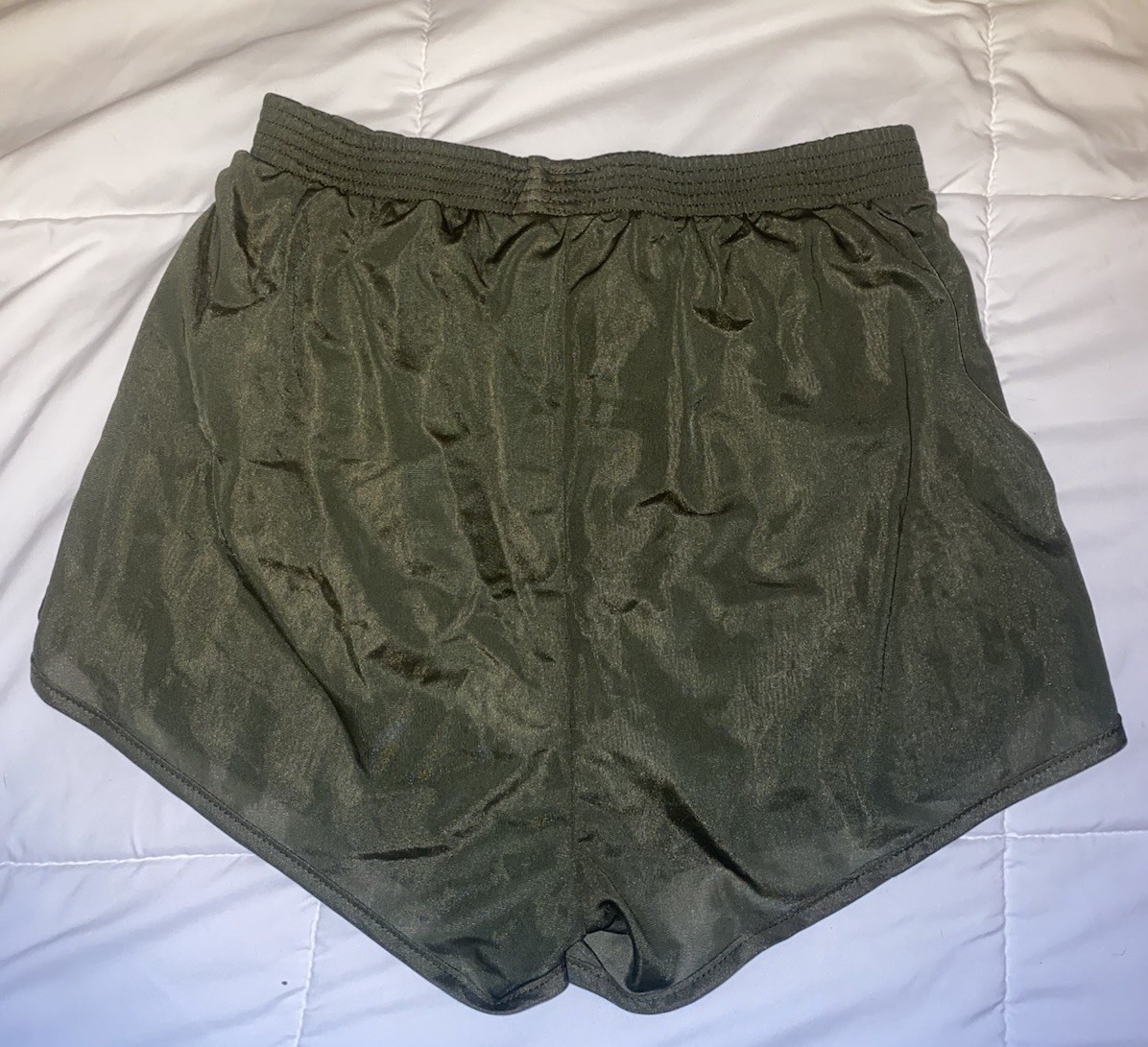 Military PT Shorts Size XL Made In USA Tricot 100% Nylon Elastic Waist 137