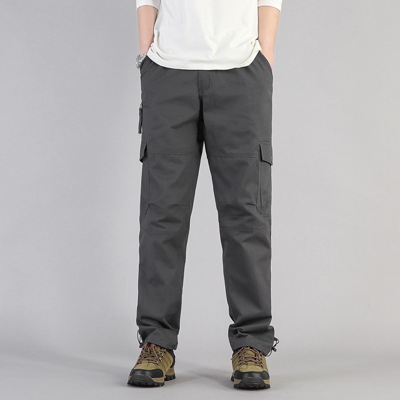 Men’s Cargo Pants Waterproof Hiking Trousers Multi-Pocket Tactical Outdoor Pants