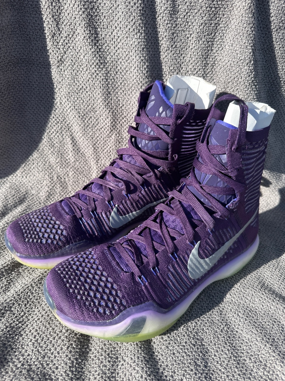 Nike Kobe 10 Elite High Team Men Size 11 Purple 718763 505