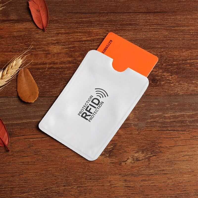 30RFID Blocking Sleeve Credit Card Protector Anti Theft Safety Shield Case Cover