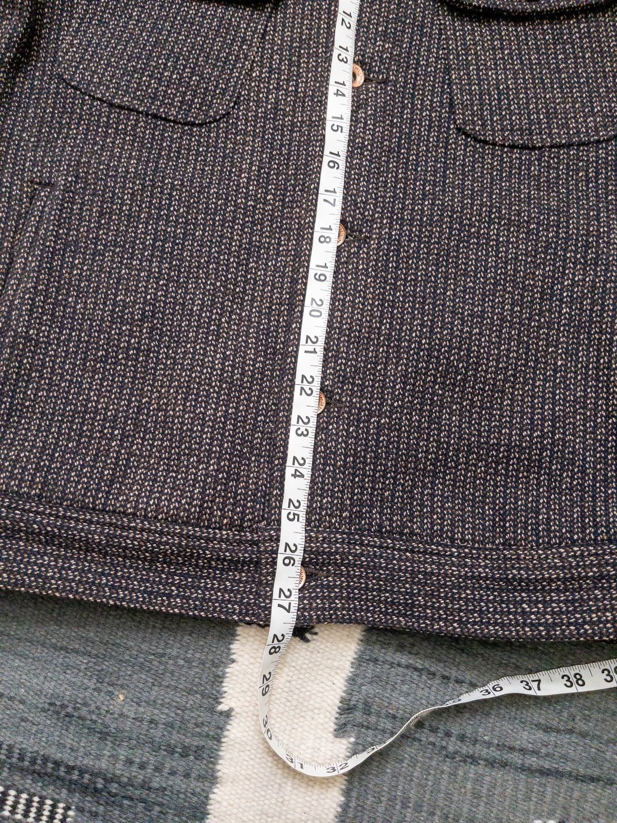 Taylor Stitch Long Haul Jacket Beach Cloth 38 Size Wool Cotton