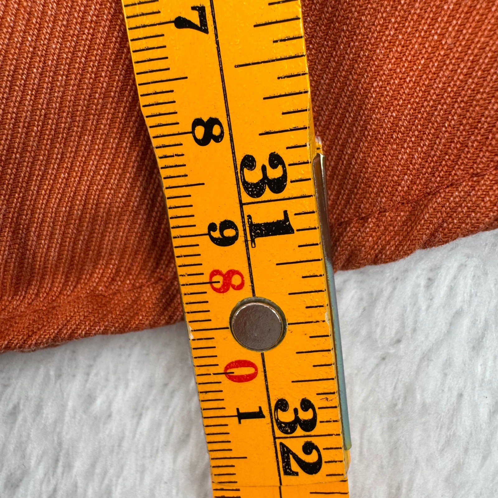 New With Tags Zegna Sport Button Down Shirt Mens XL Orange Long Sleeve Twill NWT