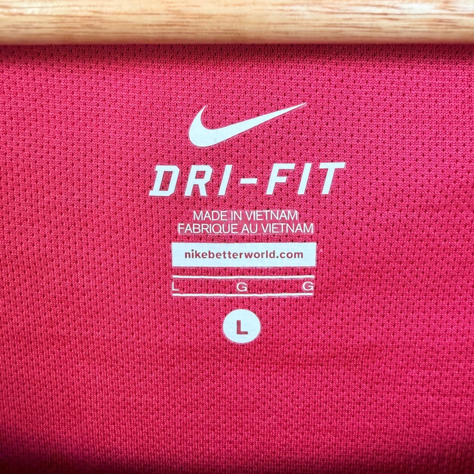 Nike Dri-FIT Womens Wool Blend Cap Sleeve Tennis Top Raspberry Red Pink Large