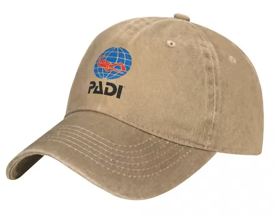 PADI Washed Logo Hat Unisex, Men’s, Women’s Baseball Ball Cap Scuba Diving