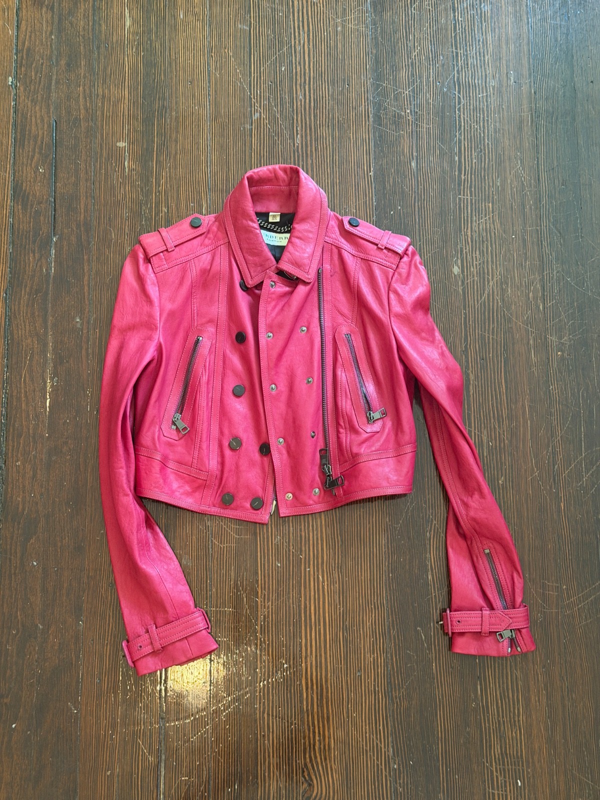 Burberry London Leather Biker Jacket