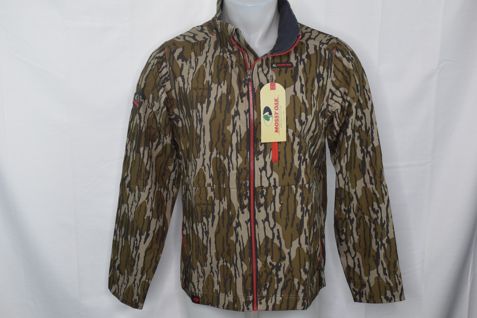 NWT MOSSY OAK Medium Men’s Full Zip Poly Spandex Mid Season Camouflage Jacket