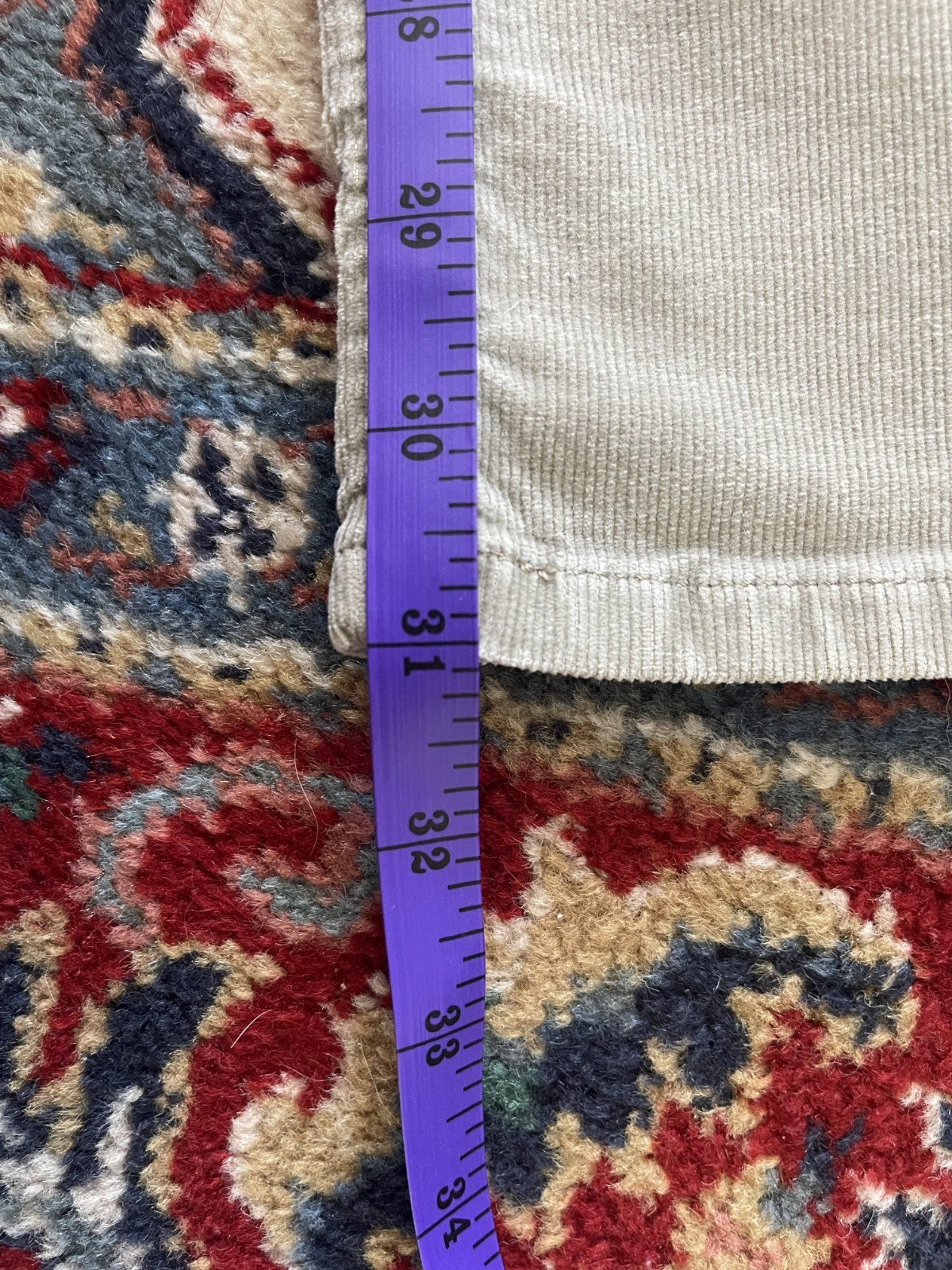 Mountain Khakis Men’s Beige Relaxed Fit Flat Front Chino Size 34 x 32