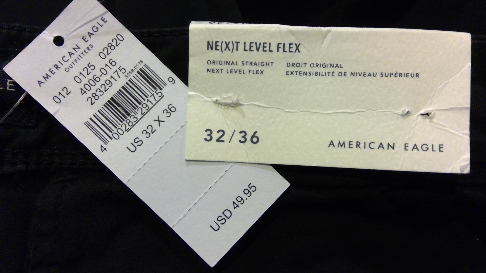 NWT AMERICAN EAGLE NxtFlex OrigStraight Khaki W:28-29-30-32-34 I:30-32-34-36
