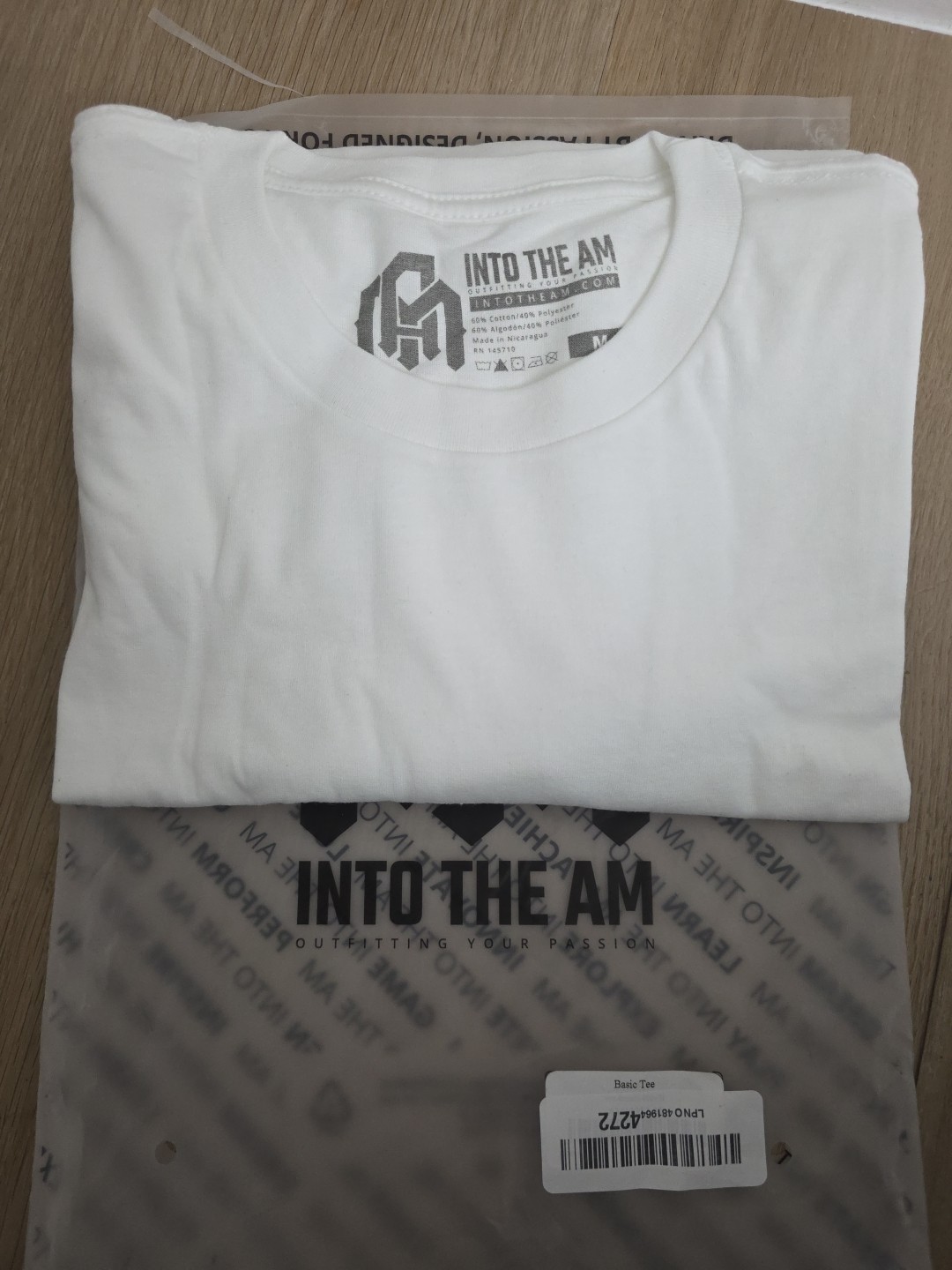 Into The AM White Basic Tee, Medium