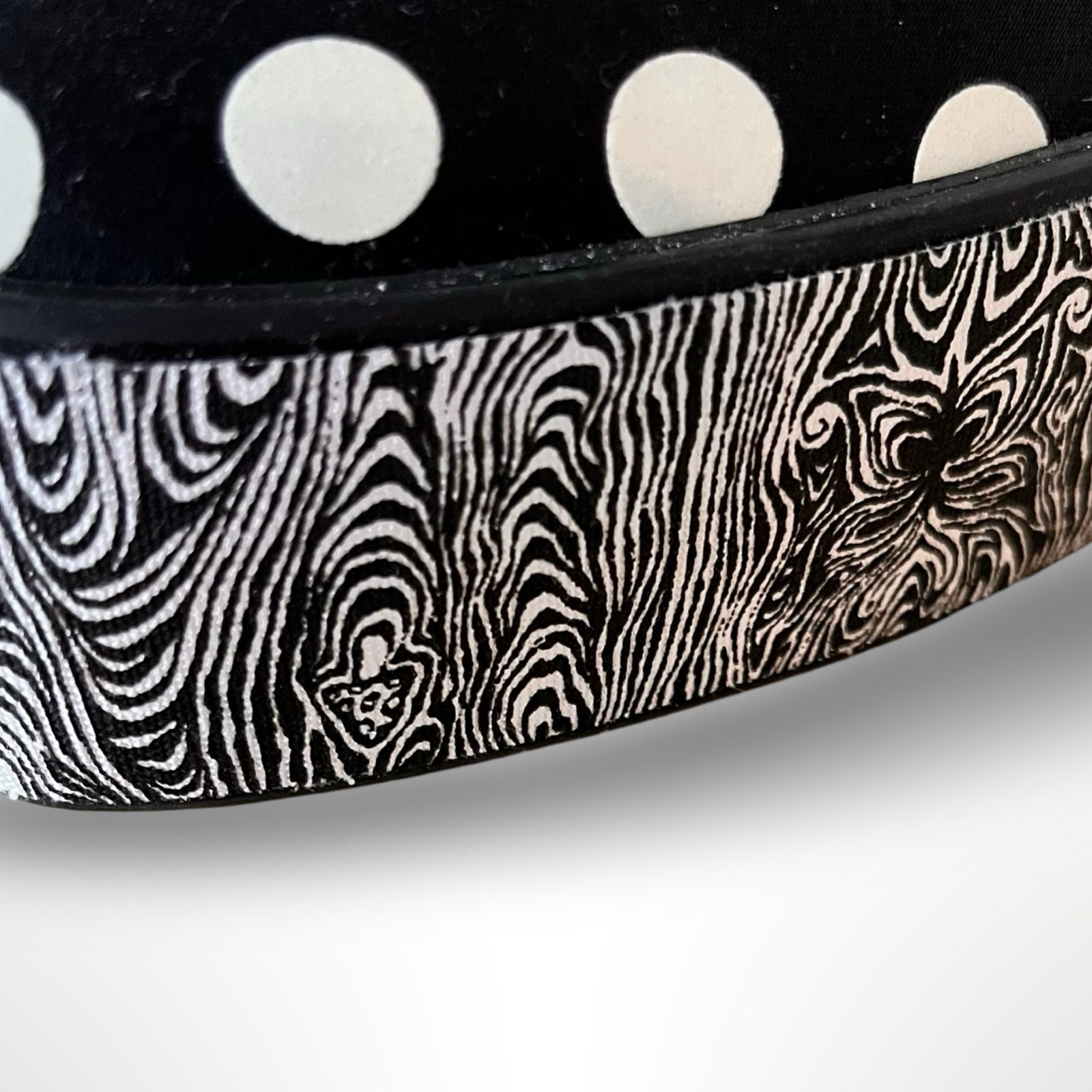 Keds x Batsheva Pointed Toe Polka Dot Platform Sneakers Black White Velvet Laces