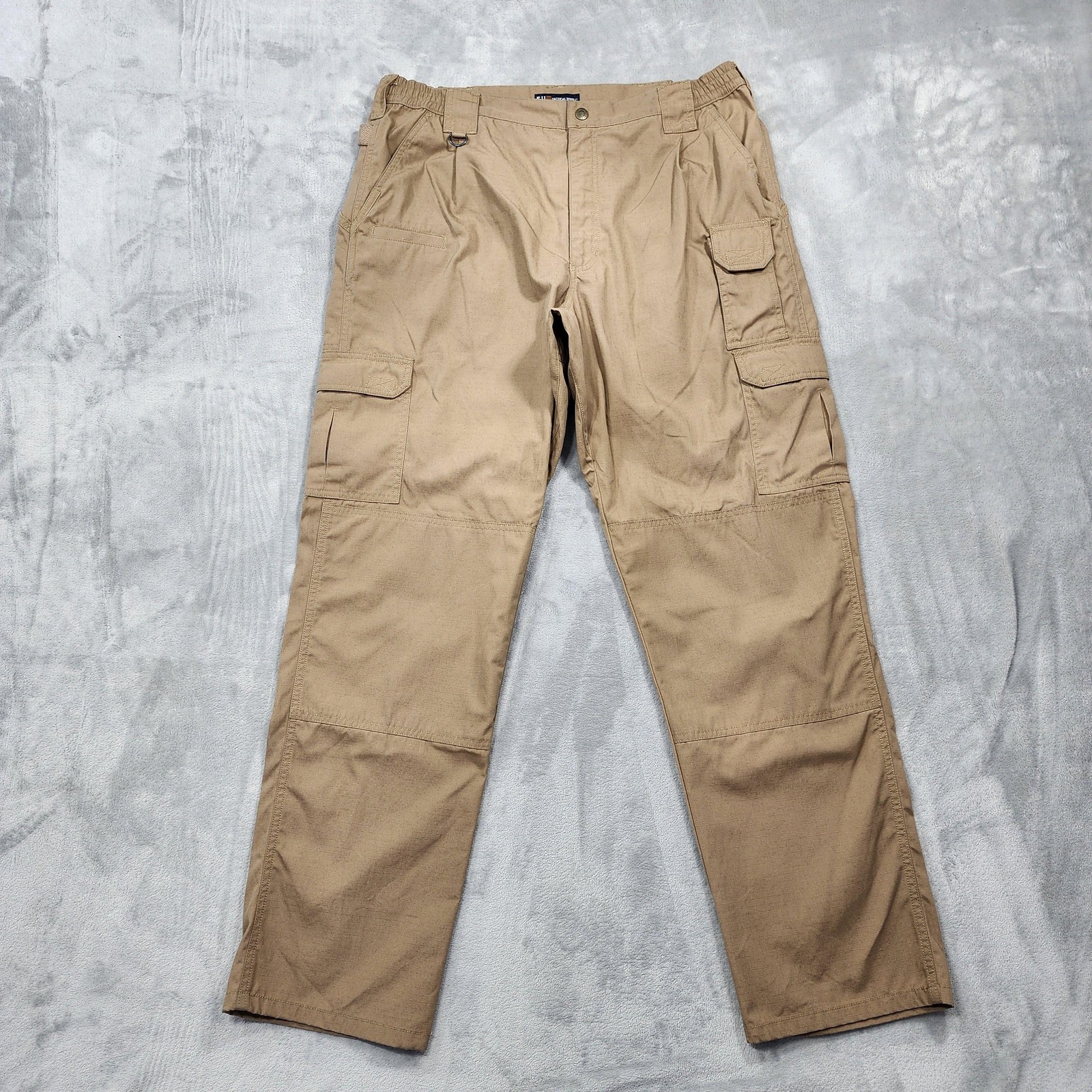5.11 Tactical Pants Mens 38×33 Beige Taclite Pro Relaxed Fit Cargo Ripstop Work