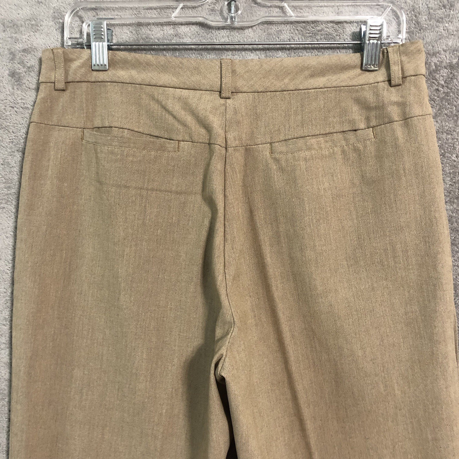 Old Navy Stretch Dress Pants Womens 10R Beige Straight Leg High Rise Waist 30 in