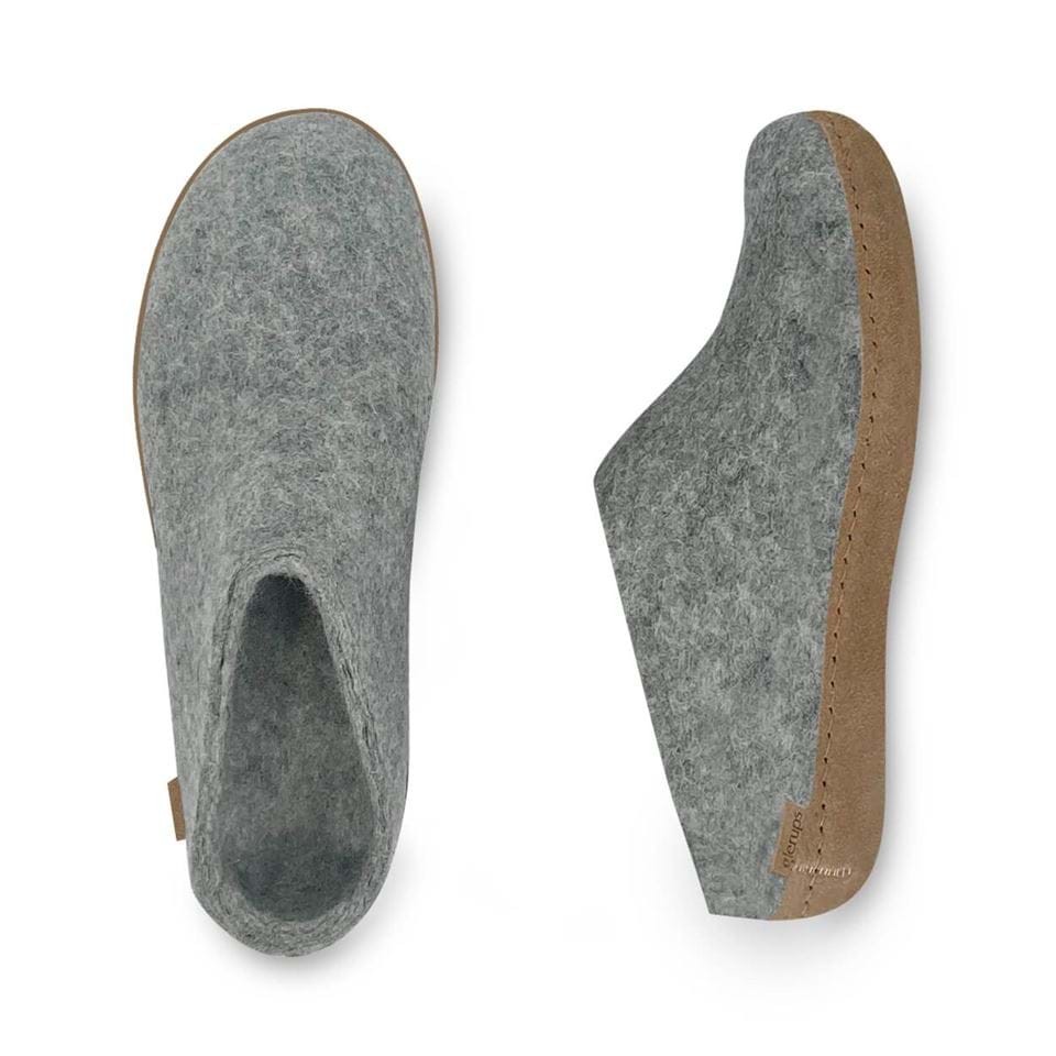 Glerups Wool Open Heel Unisex Grey – EU 42 – Women’s 10.5 / Men’s 9 US Medium