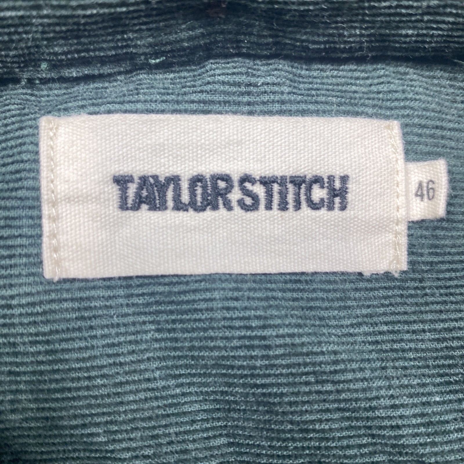 Taylor Stitch The Jack in Pine Heatherd Pincord Corduroy Button-up Shirt Mens 46