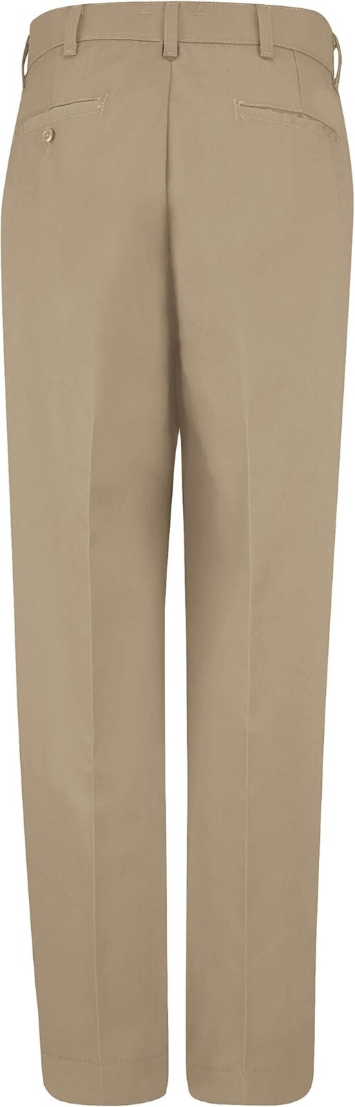Red Kap Men’s Stain Resistant, Flat Front Work Pants, Khaki
