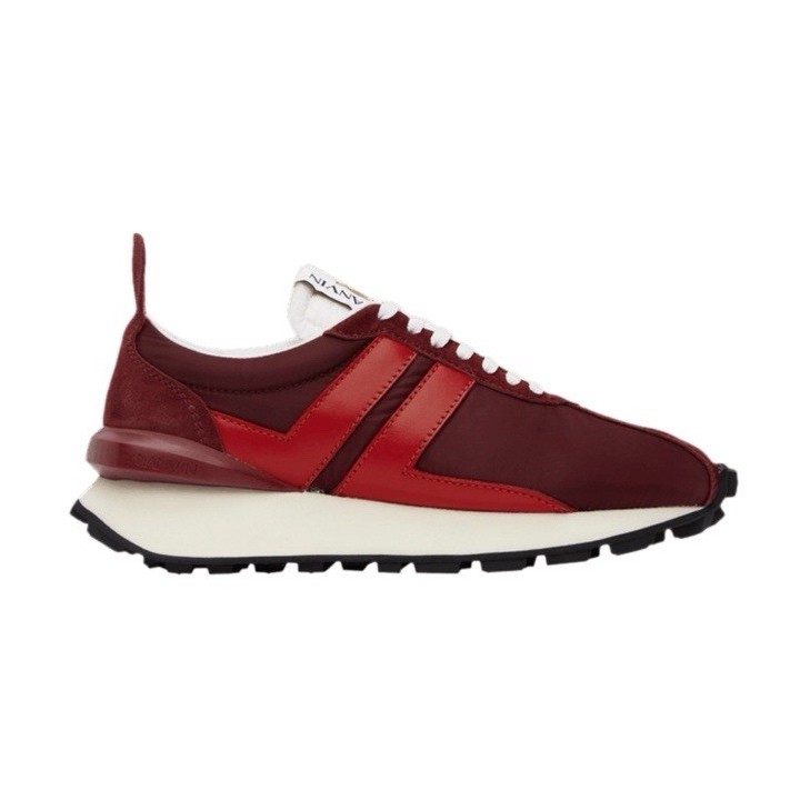 LANVIN Paris Men’s Burgundy/Red Bumpr Sneaker