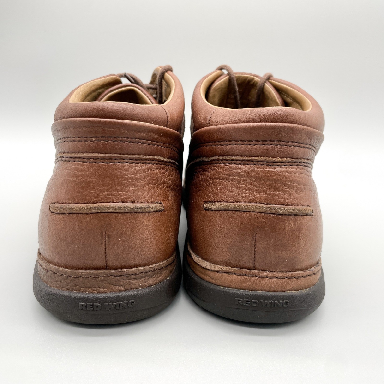 Red Wing Mens 12 B Brown Leather Lace Up Chukka Boots Work Shoes Casual Rugged