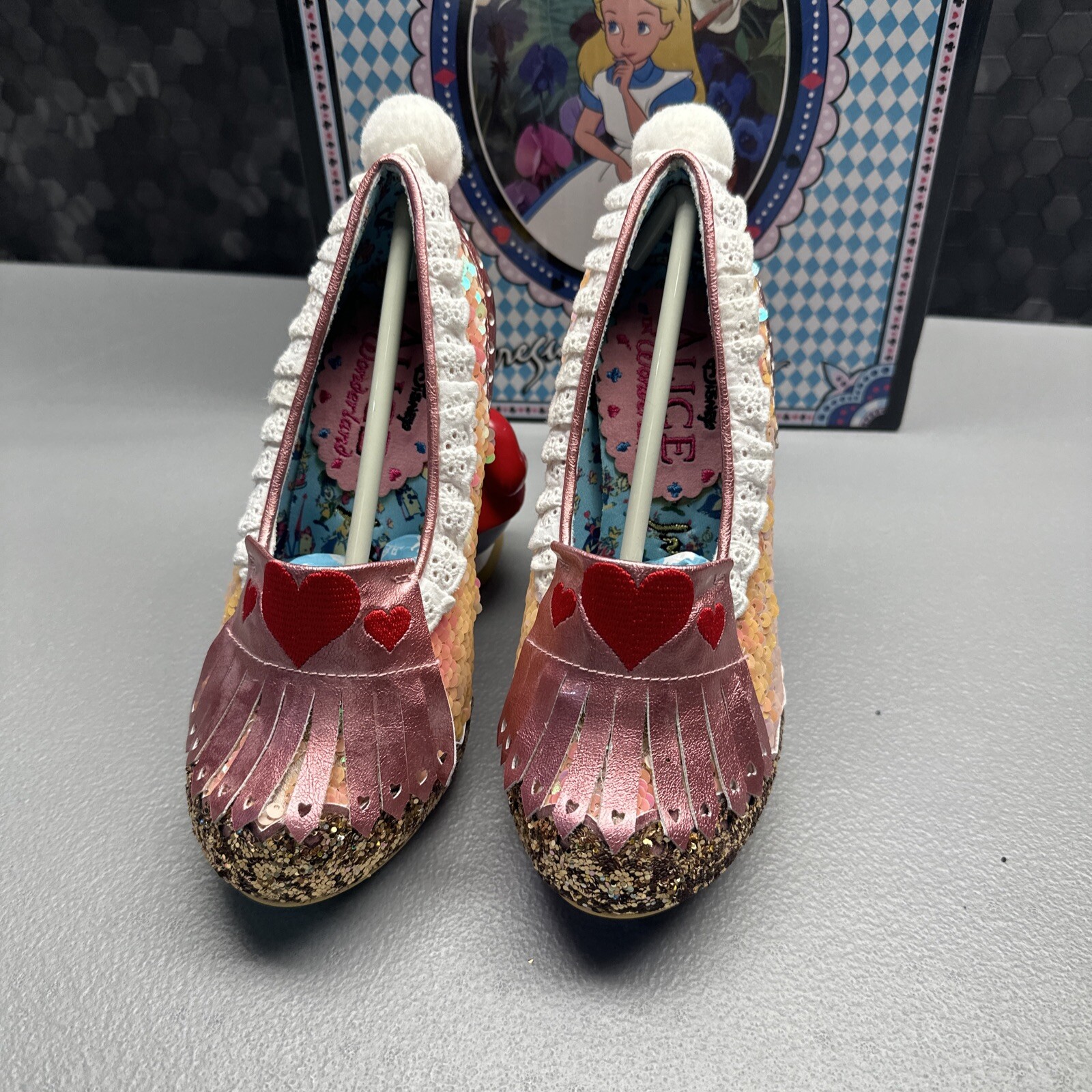 Alice In Wonderland Irregular Choice WHITE RABBIT SHOES NEW IN BOX SIZE 35