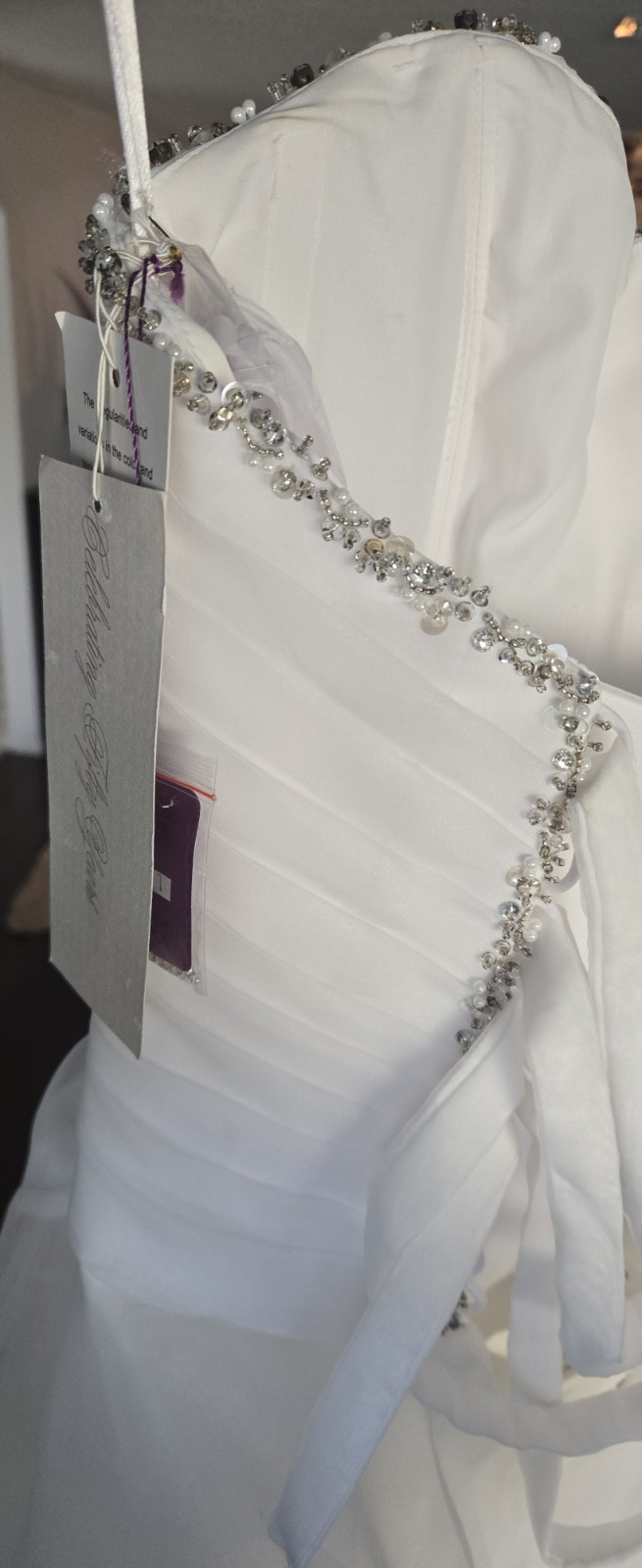 Mori Lee Voyage Beaded Formal Dress – Size 4 – White NWT – Madeline Gardner