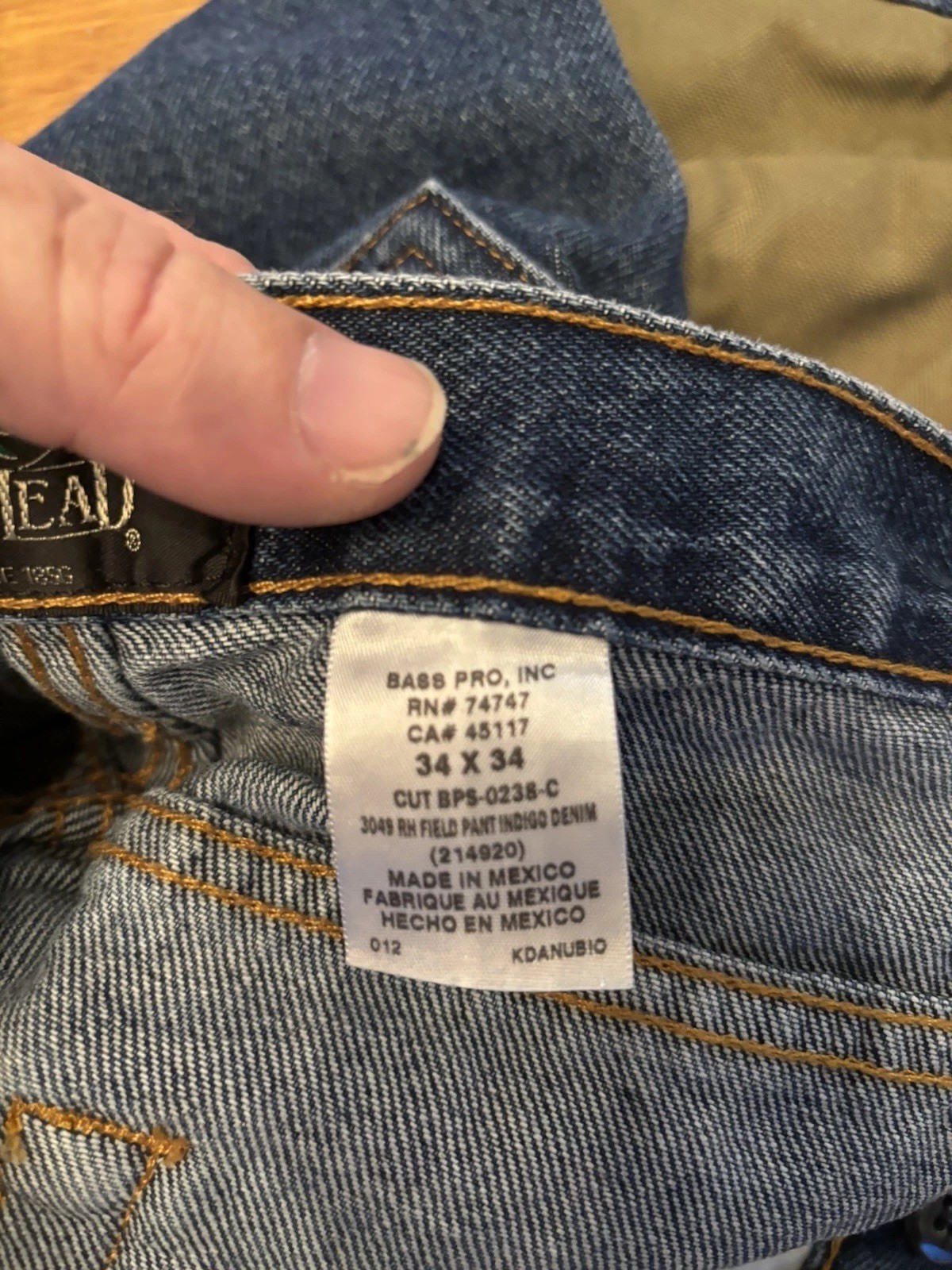 RedHead Men’s Multi purpose hunting or welding jeans with canvas legs