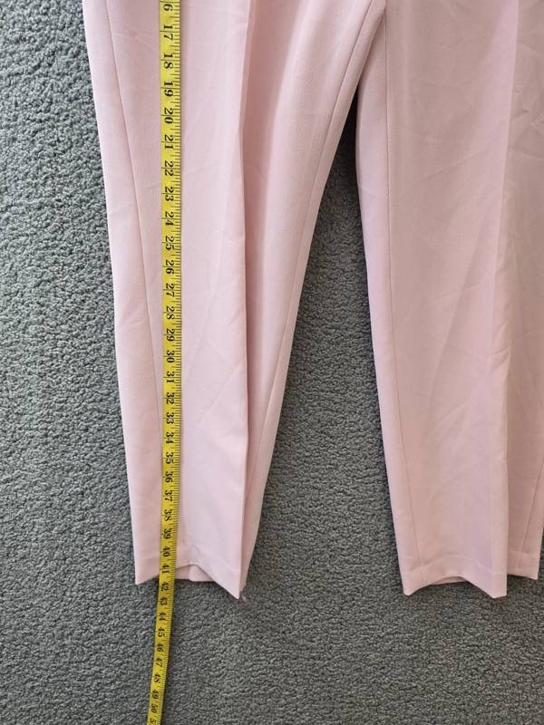 KASPER Plus Size Straight-Leg Pants Women’s 16W Tutu Pink Zip/Hook & Bar Closure