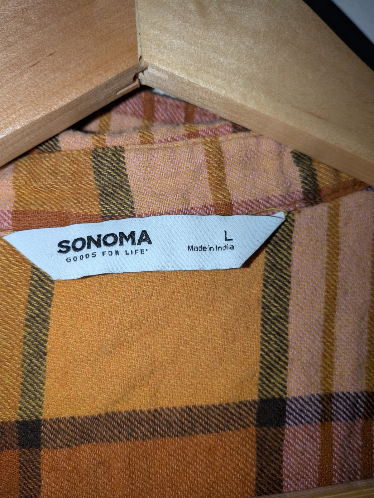 Sonoma Goods for Life Women’s Flannel Shirt Multicolored, Size Large