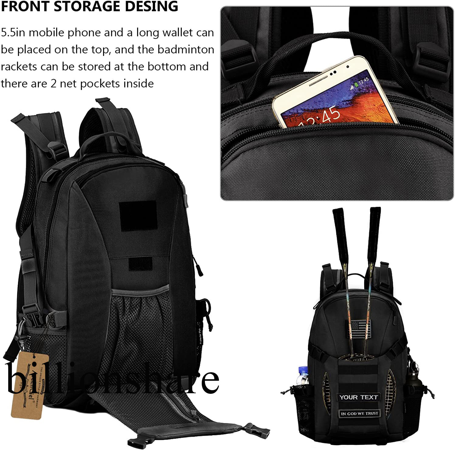 Tactical Backpack for Men Hiking Day Pack Molle Military Rucksack Waterproof 28L