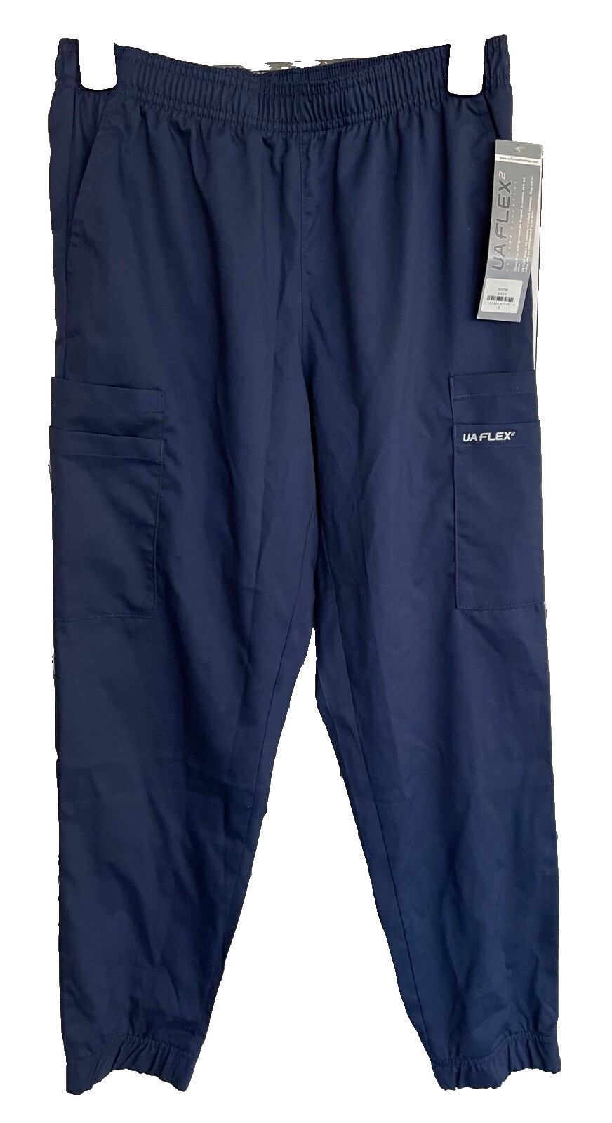 NWT UA Flex2 Women’s Navy 4 Pocket Cargo Jogger Scrub Pants S