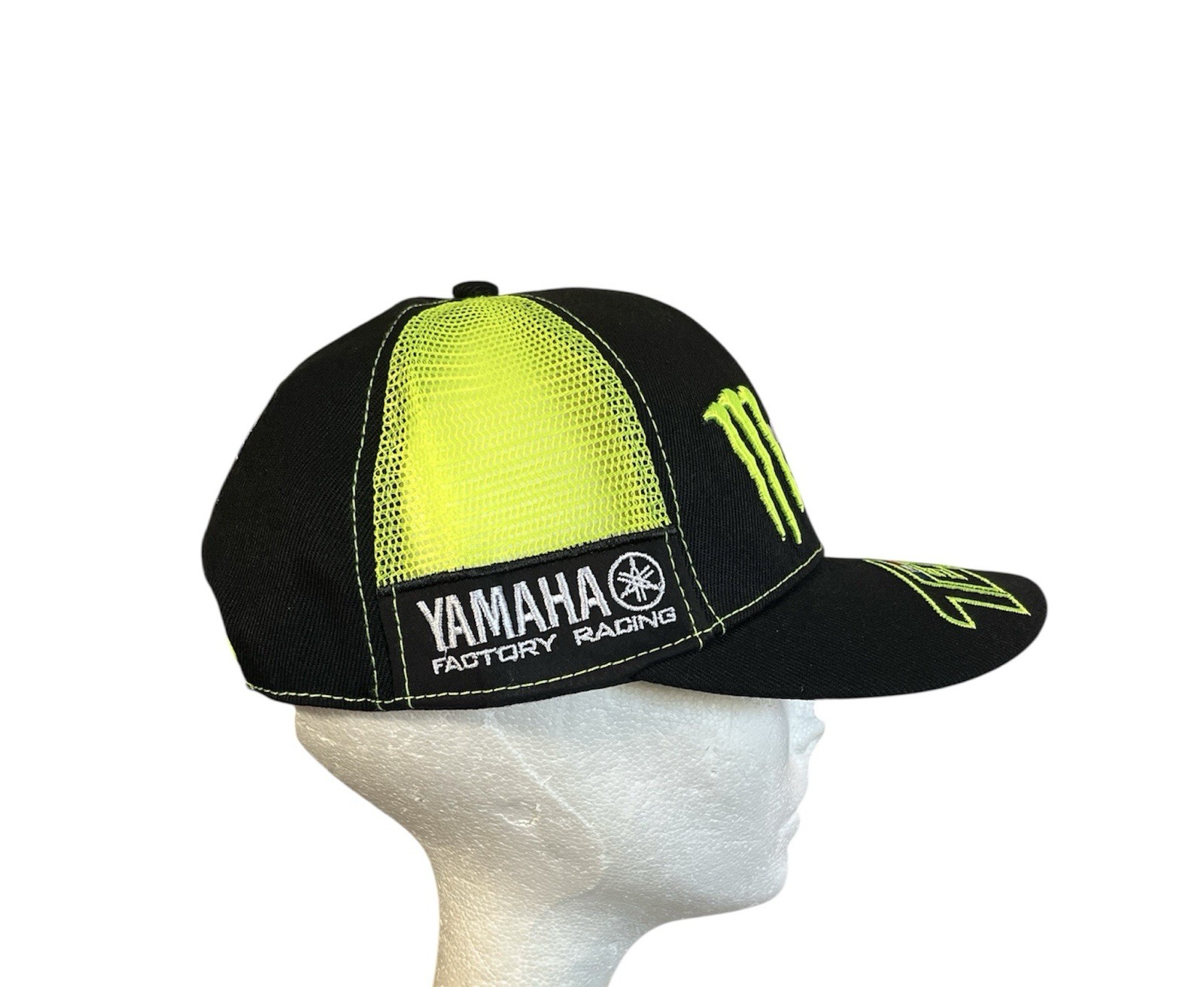 Yamaha Racing Tech3 SnapBack Hat Black / Neon Monster Energy Adjustable NEW