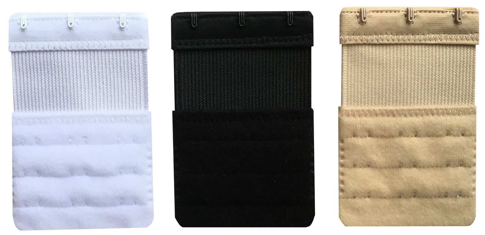 Women Pack Of 3 Soft Comfortable 3 Hooks Bra Extender