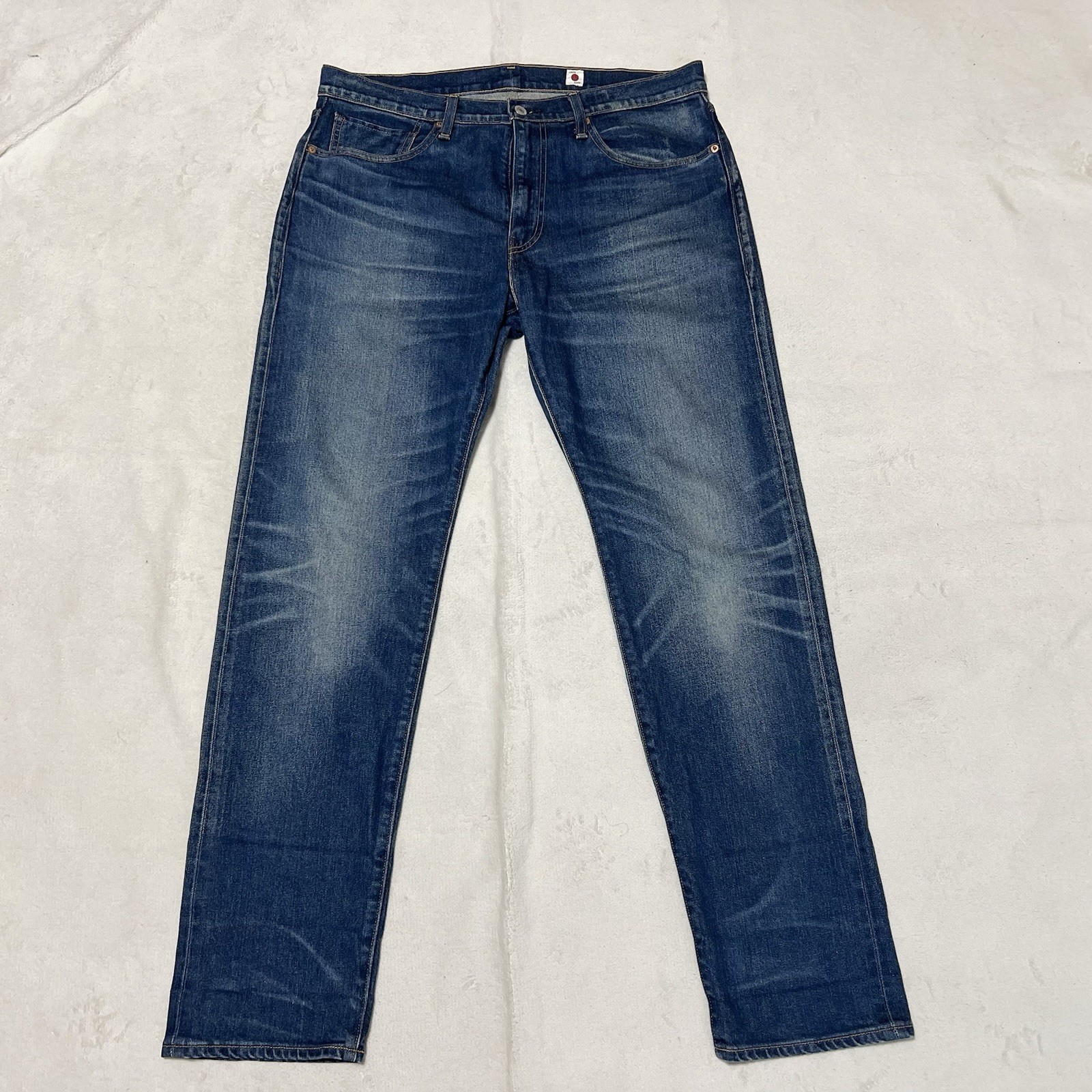 Levi’s 502 Made in Japan Premium Jeans W36 L34 Selvedge Fade Whiskers Honeycomb