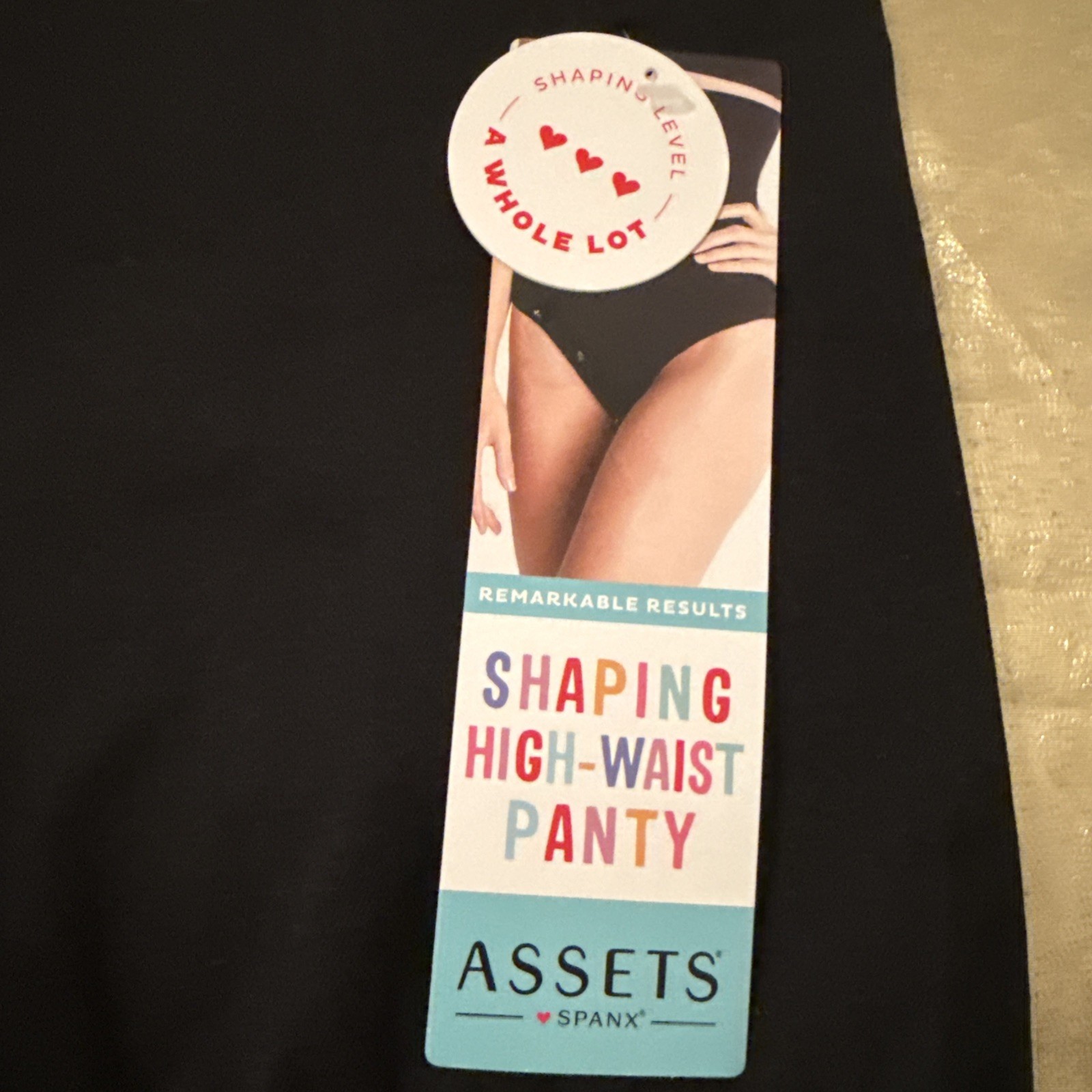 NWT Assets by Spanx Remarkable Results Shaping High Waist Panty Black Size L