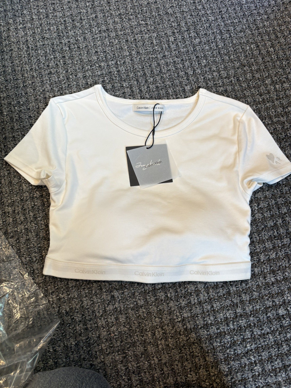 Jung Kook Calvin Klein Tofu T-shirt Bralette Size M New Limited Edition CKJK