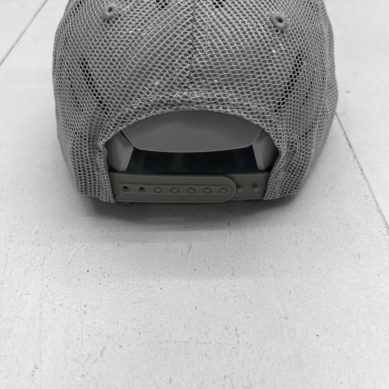 Decky Flat Bill Heather Gray Snap Back Hat Mens OS New