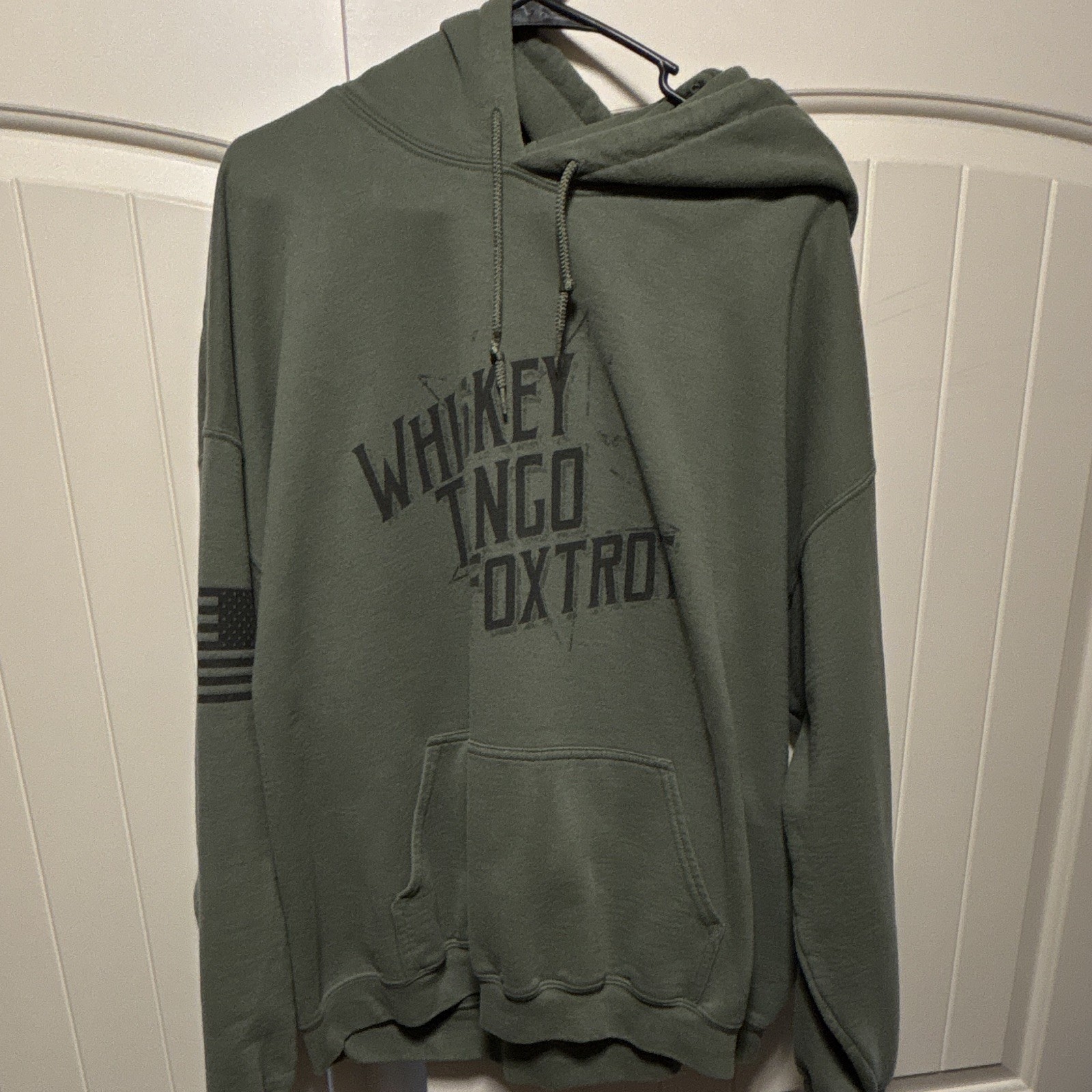 Grunt Style Hoodie Mens XXL Green USA Graphic Pullover Sweatshirt Pockets