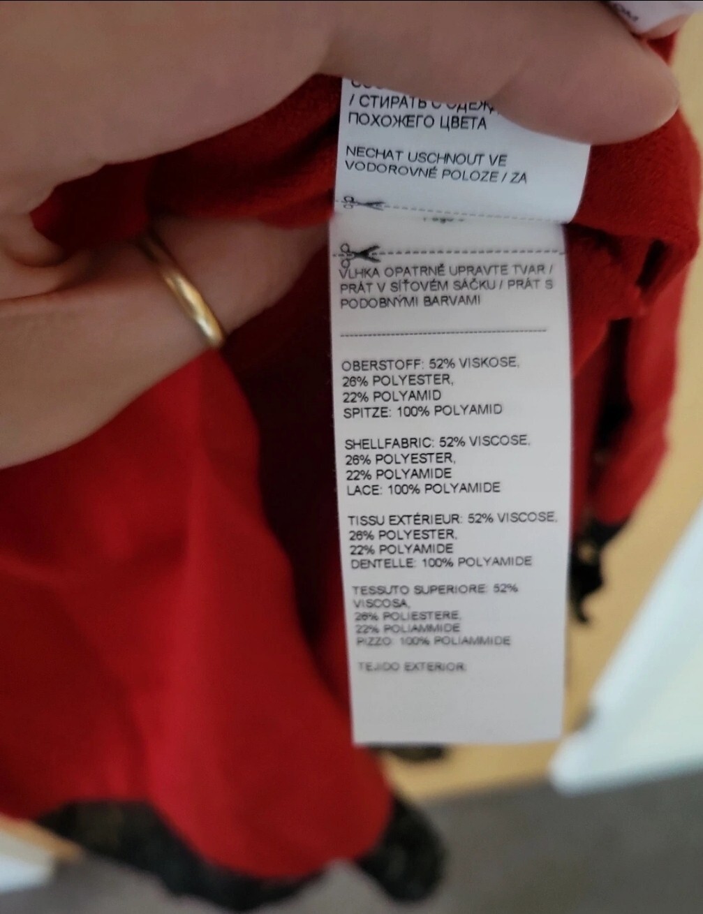 New Womens ‘Mint & Berry’ Beautiful Red & Black Slit Dress Size Small