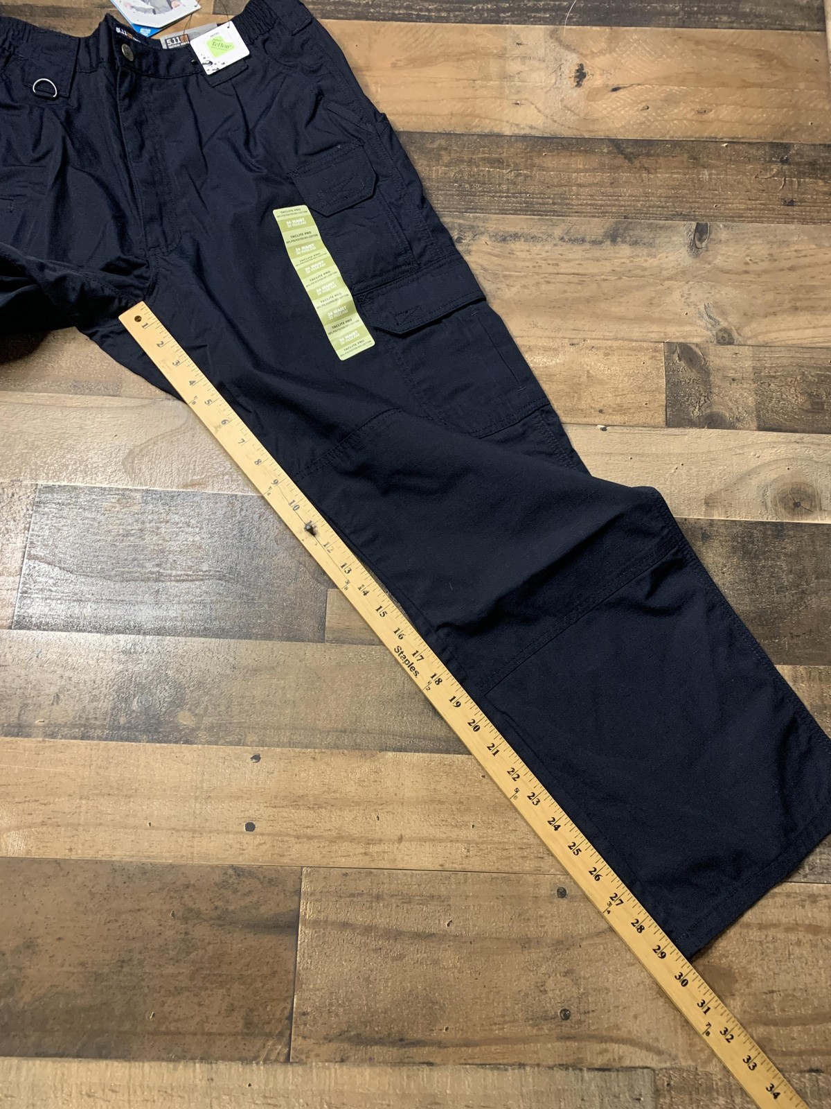 5.11 Tactical Pants Mens 34×30 Blue Taclite Pro Cargo Elastic Waist Work Ripstop